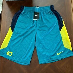 Nike Kevin Durant Blue and Yellow Athletic Shorts (Brand New with Tags)!